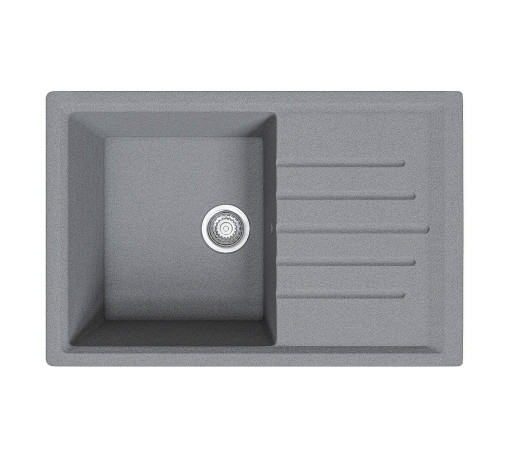 Мойка врезная Vivat 754919 1Ч1К, цвет: МатСерый