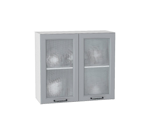 Шкаф верхний с 2-мя остекленными дверцами Ницца, цвет: Magnum