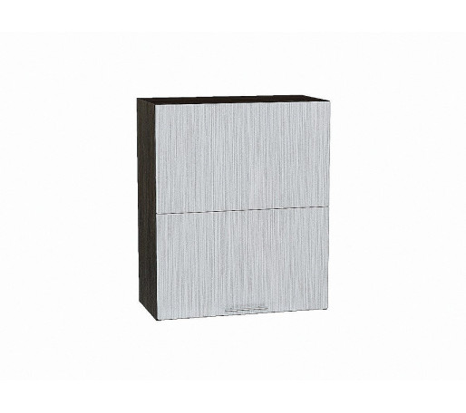 Шкаф верхний горизонтальный с подъемным механизмом Валерия-М, цвет: Серый металлик дождь светлый