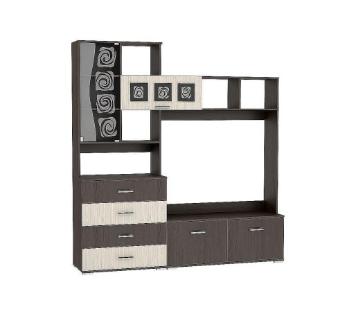 Тумба центральная Рошель ТБ-800М, цвет: Венге/Дуб белфорд