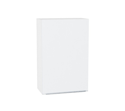 Шкаф верхний с 1-ой дверцей Фьюжн, цвет: Silky White