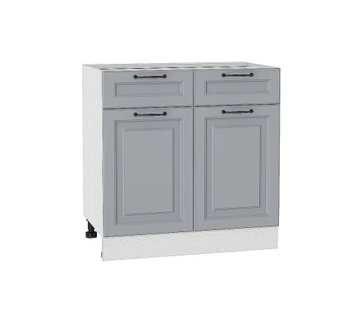 Шкаф нижний с 2-мя дверцами и 2-мя ящиками Ницца, цвет: Magnum