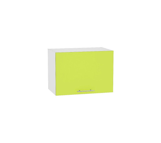 Шкаф верхний горизонтальный глубокий Валерия-М, цвет: Лайм глянец