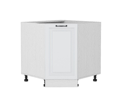 Шкаф нижний угловой (трапеция) Ницца, цвет: Blanco