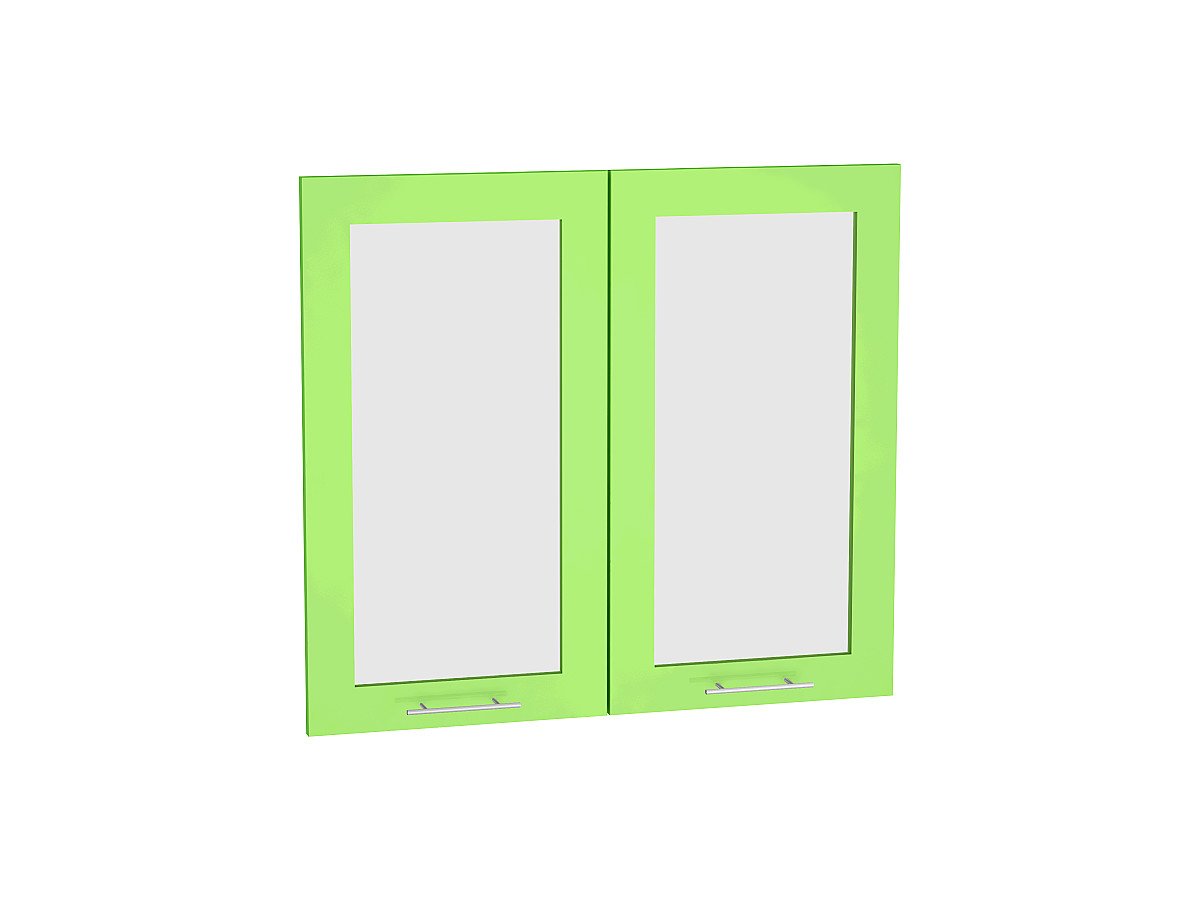 Комплект фасадов Валерия-М со стеклом для каркаса Ф-55 В800, цвет: Салатовый глянец Комплект фасадов Валерия-М со стеклом для каркаса Ф-55 В800, цвет: Салатовый глянец