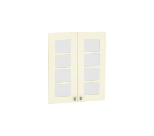 Комплект фасадов Прованс со стеклом для каркаса Ф-45Н В609, цвет: Ваниль