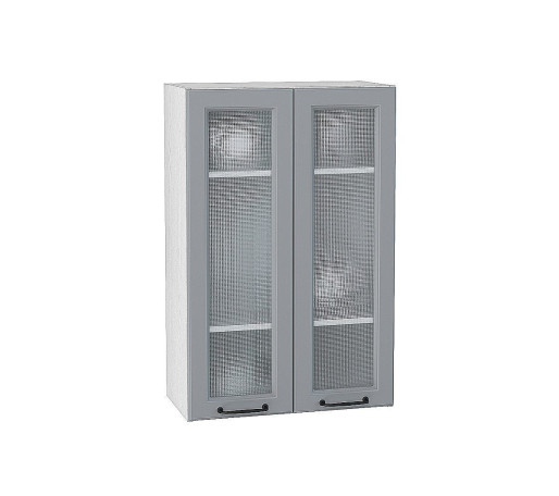 Шкаф верхний с 2-мя остекленными дверцами Ницца, цвет: Magnum