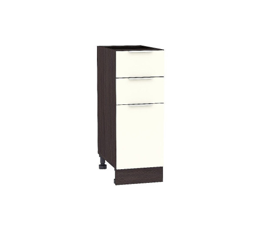 Шкаф нижний с 3-мя ящиками Терра, цвет: Ваниль софт