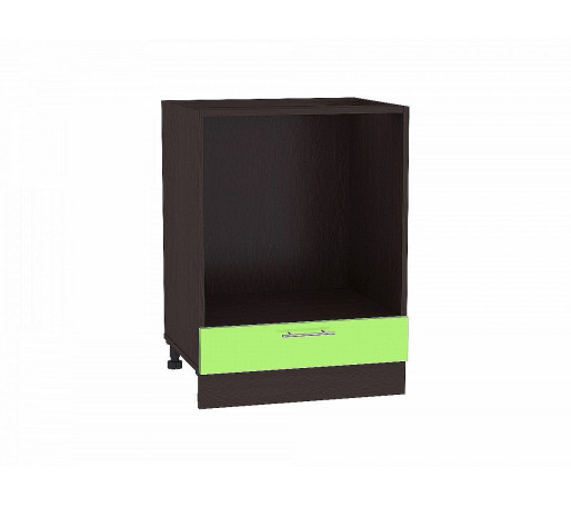 Шкаф нижний под духовку Валерия-М, цвет: Салатовый глянец