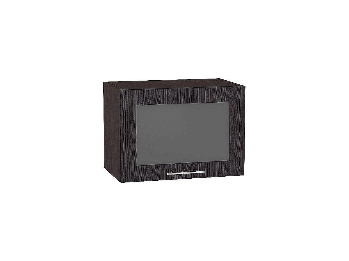 Шкаф верхний горизонтальный остекленный глубокий Валерия-М, цвет: Венге Шкаф верхний горизонтальный остекленный глубокий Валерия-М, цвет: Венге