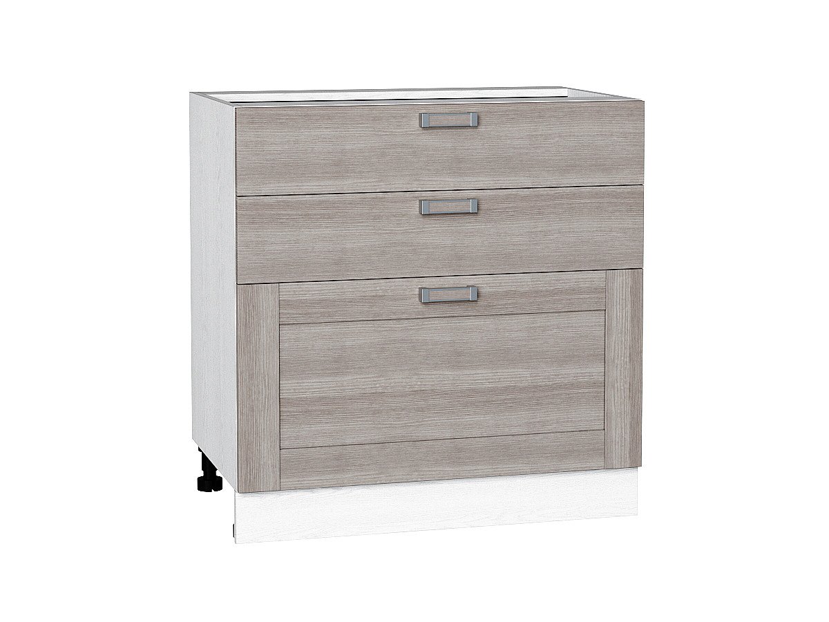 Шкаф нижний с 3-мя ящиками Лофт, цвет: Cappuccino Veralinga Шкаф нижний с 3-мя ящиками Лофт, цвет: Cappuccino Veralinga