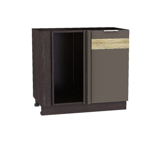 Шкаф нижний угловой Терра DR, цвет: Смоки Софт