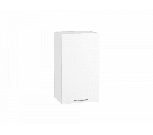 Шкаф верхний с 1-ой дверцей Валерия-М, цвет: Белый глянец