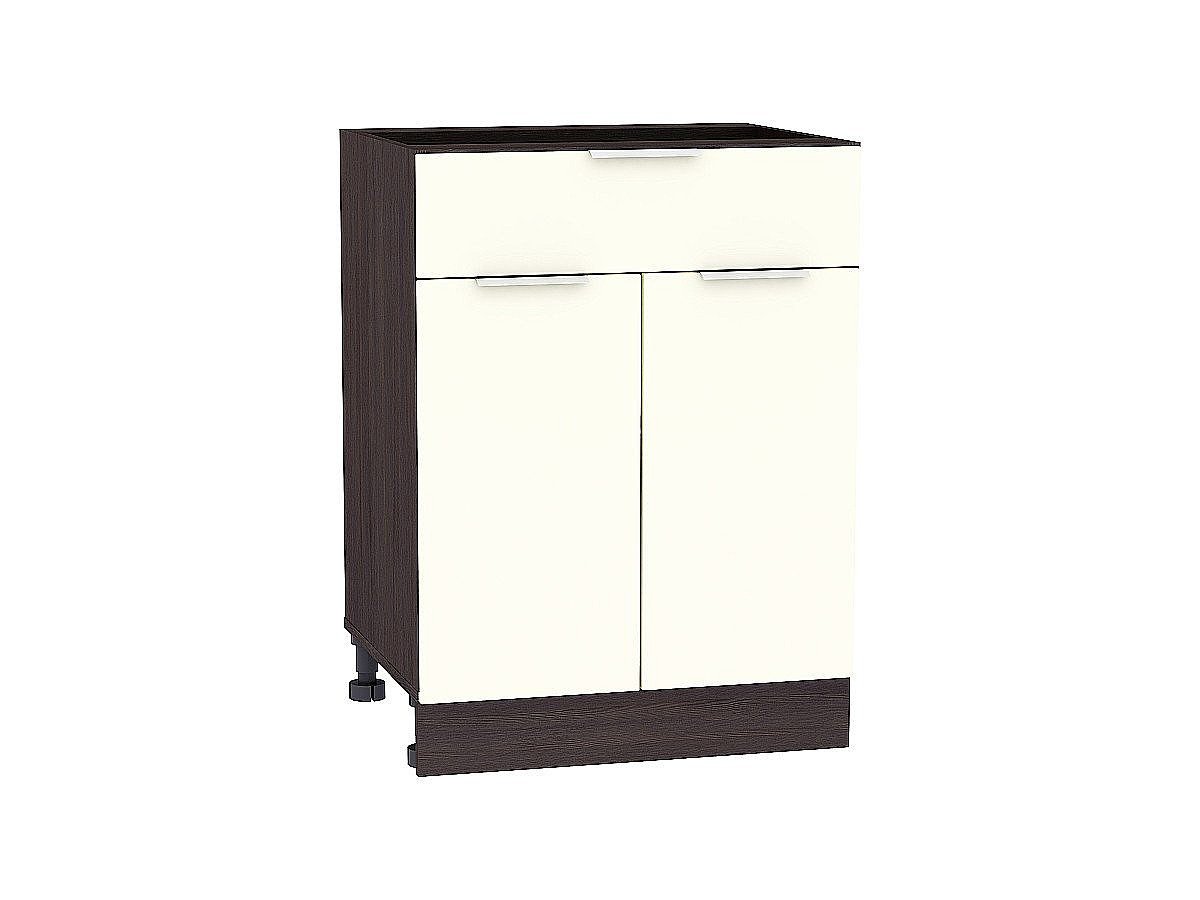 Шкаф нижний с 2-мя дверцами и ящиком Терра, цвет: Ваниль софт Шкаф нижний с 2-мя дверцами и ящиком Терра, цвет: Ваниль софт