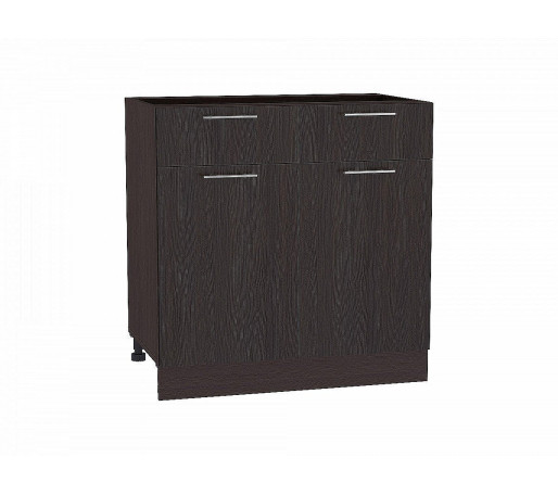 Шкаф нижний с 2-мя дверцами и 2-мя ящиками Валерия-М, цвет: Венге