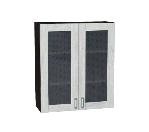 Шкаф верхний с 2-мя остекленными дверцами Лофт, цвет: Nordic Oak