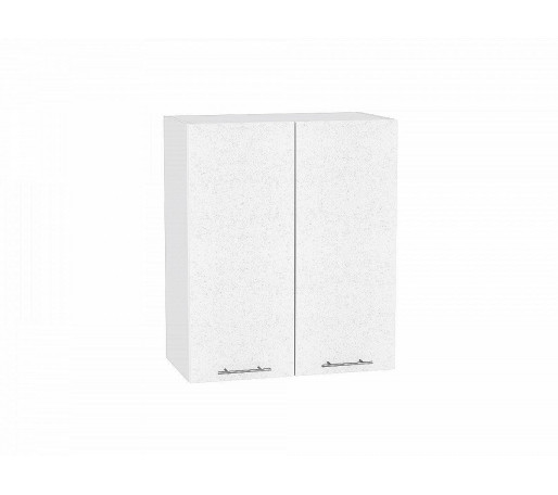 Шкаф верхний с 2-мя дверцами Валерия-М, цвет: Белый металлик