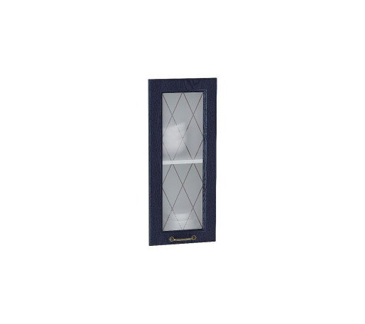 Комплект фасадов Ницца со стеклом для каркаса Ф-15 В300, цвет: Дуб синий