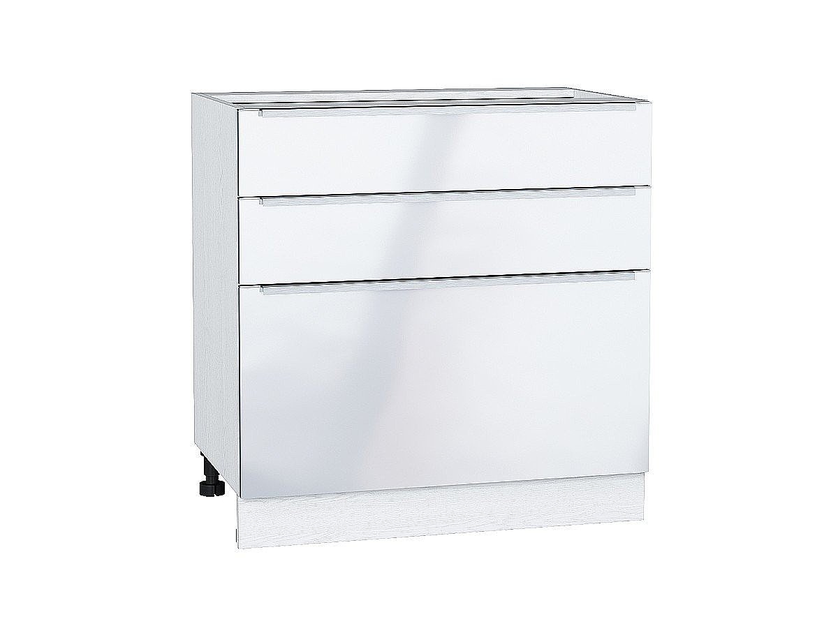 Шкаф нижний с 3-мя ящиками Фьюжн, цвет: Angel Шкаф нижний с 3-мя ящиками Фьюжн, цвет: Angel