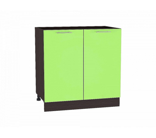 Шкаф нижний с 2-мя дверцами Валерия-М, цвет: Салатовый глянец