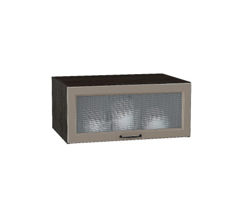 Шкаф верхний горизонтальный остекленный глубокий Ницца, цвет: Omnia