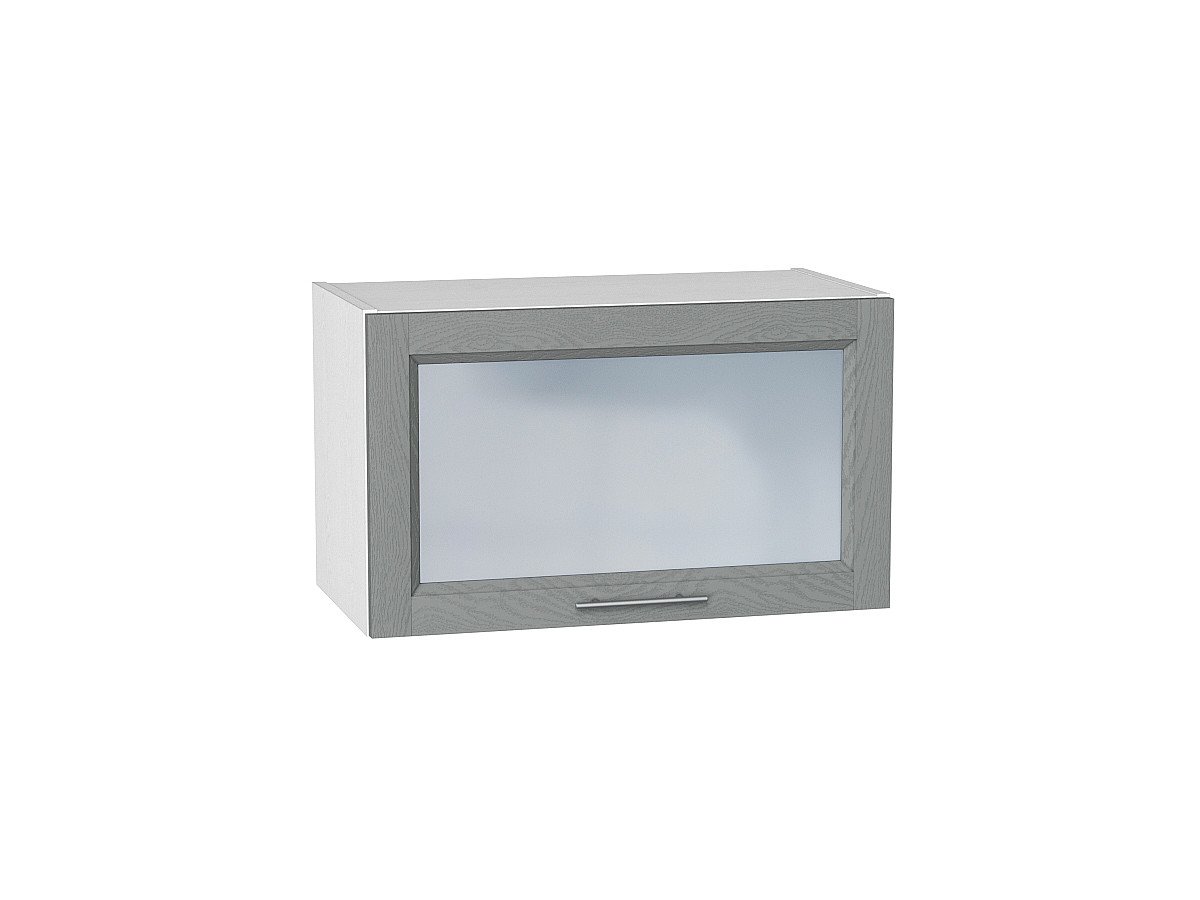 Шкаф верхний горизонтальный остекленный Сканди, цвет: Grey Softwood Шкаф верхний горизонтальный остекленный Сканди, цвет: Grey Softwood