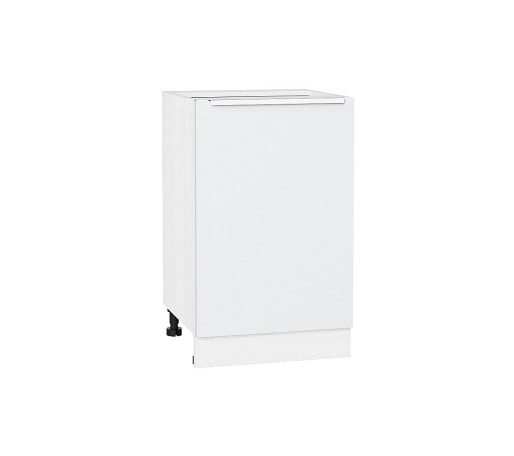 Шкаф нижний с 1-ой дверцей Фьюжн, цвет: Silky White