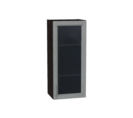 Шкаф верхний с 1-ой остекленной дверцей Сканди, цвет: Grey Softwood