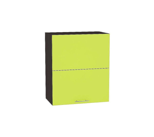 Шкаф верхний горизонтальный с подъемным механизмом Валерия-М, цвет: Лайм глянец