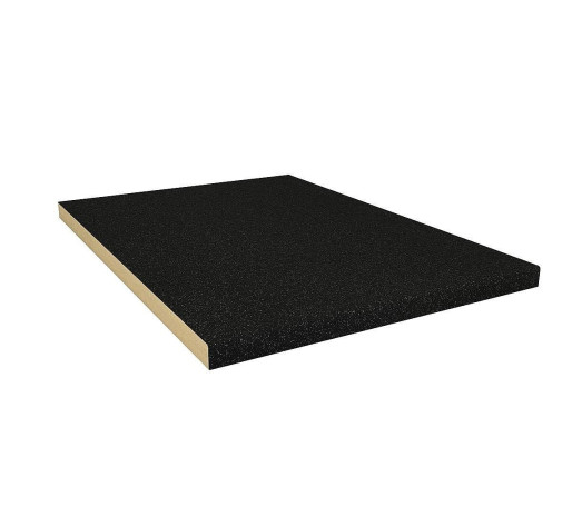 Образец МДФ для тумбы с материалами отделок (универс.), цвет: Черный металлик