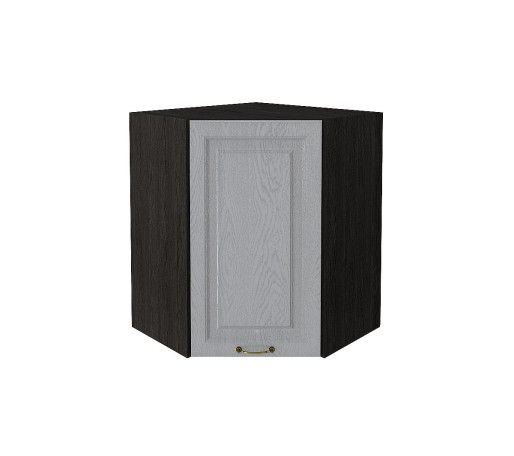 Шкаф верхний угловой Ницца, цвет: Дуб серый