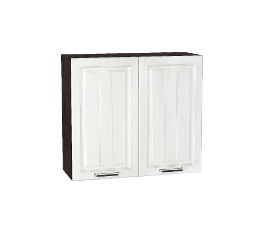 Шкаф верхний с 2-мя дверцами Прага, цвет: Белое дерево