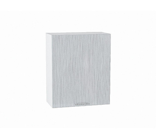 Шкаф верхний с 1-ой дверцей Валерия-М, цвет: Серый металлик дождь светлый
