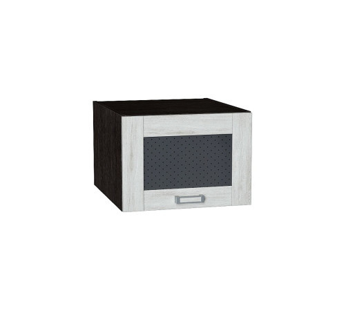 Шкаф верхний горизонтальный остекленный глубокий Лофт, цвет: Nordic Oak