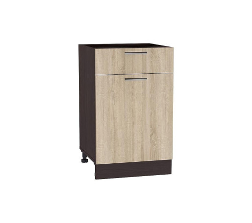 Шкаф нижний с 1-ой дверцей и ящиком Брауни, цвет: Дуб сонома