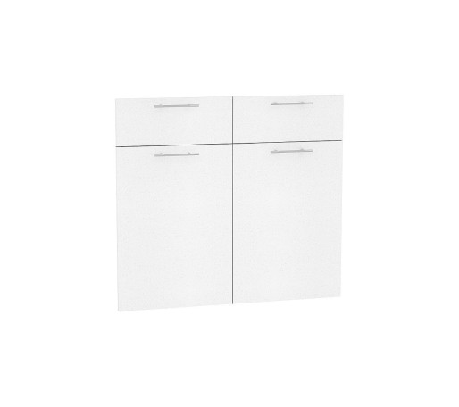 Комплект фасадов Валерия-М для каркаса Ф-51 Н801, цвет: Белый металлик