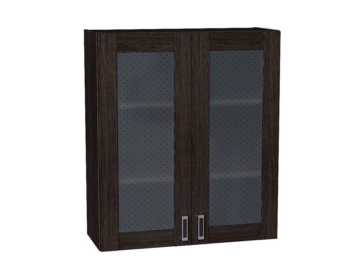 Шкаф верхний с 2-мя остекленными дверцами Лофт, цвет: Wenge Veralinga Шкаф верхний с 2-мя остекленными дверцами Лофт, цвет: Wenge Veralinga