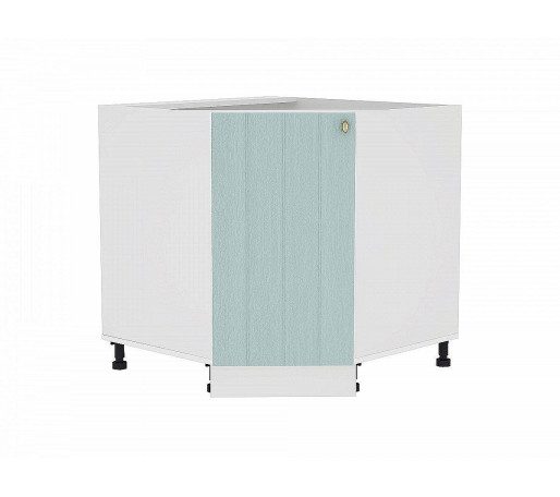 Шкаф нижний угловой (трапеция) Прованс, цвет: Голубой