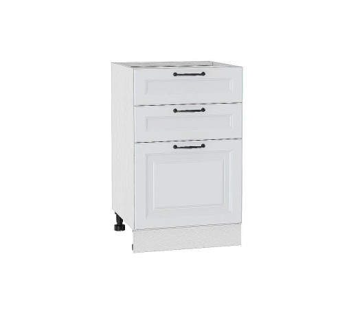 Шкаф нижний с 3-мя ящиками Ницца, цвет: Blanco