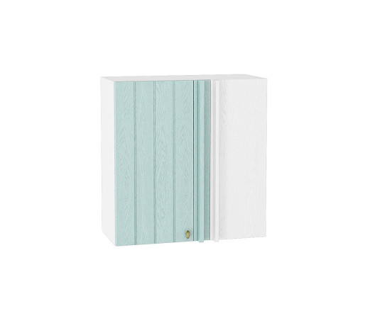 Шкаф верхний прямой угловой Прованс, цвет: Голубой