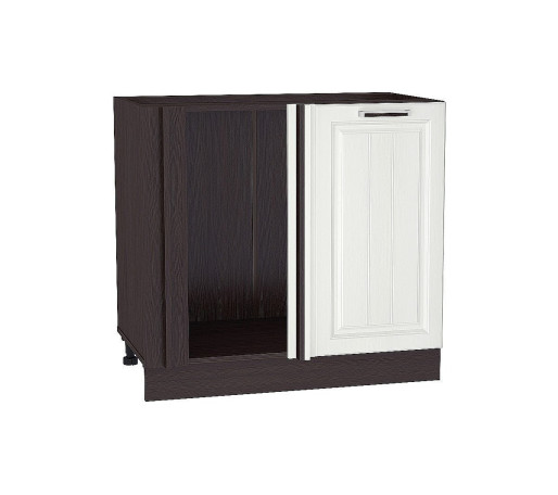 Шкаф нижний угловой Прага, цвет: Белое дерево