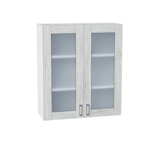 Шкаф верхний с 2-мя остекленными дверцами Лофт, цвет: Nordic Oak