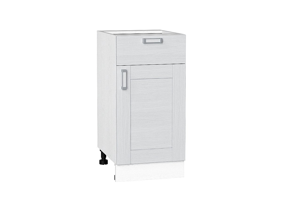 Шкаф нижний с 1-ой дверцей и ящиком Лофт, цвет: Snow Veralinga Шкаф нижний с 1-ой дверцей и ящиком Лофт, цвет: Snow Veralinga