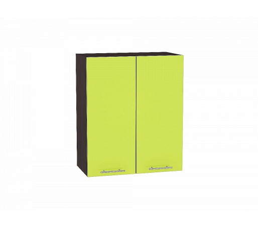 Шкаф верхний с 2-мя дверцами Валерия-М, цвет: Лайм глянец