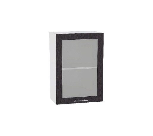 Шкаф верхний с 1-ой остекленной дверцей Валерия-М, цвет: Венге