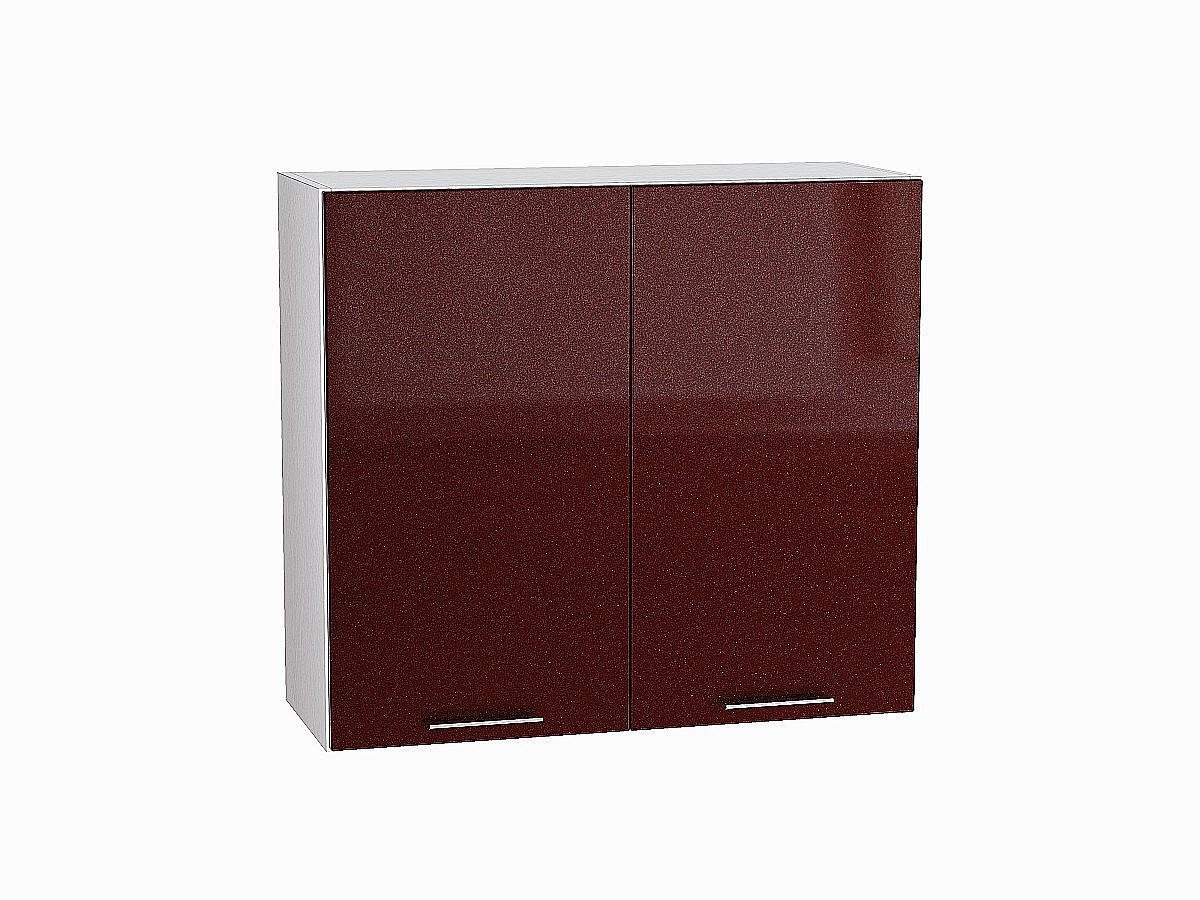 Шкаф верхний с 2-мя дверцами Валерия-М, цвет: Гранатовый металлик Шкаф верхний с 2-мя дверцами Валерия-М, цвет: Гранатовый металлик