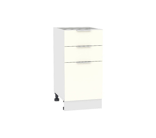 Шкаф нижний с 3-мя ящиками Терра, цвет: Ваниль софт