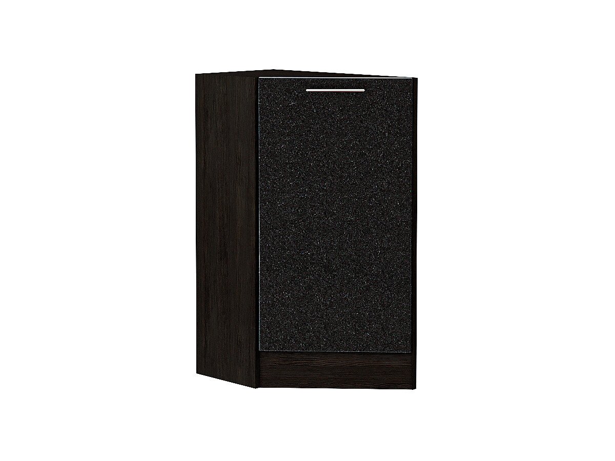Шкаф нижний торцевой Валерия-М, цвет: Черный металлик Шкаф нижний торцевой Валерия-М, цвет: Черный металлик