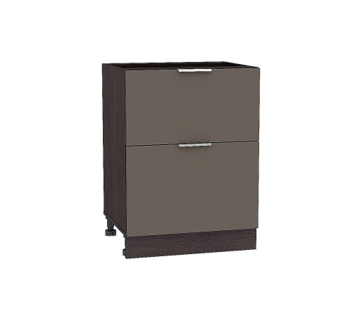 Шкаф нижний с 2-мя ящиками Терра, цвет: Смоки Софт