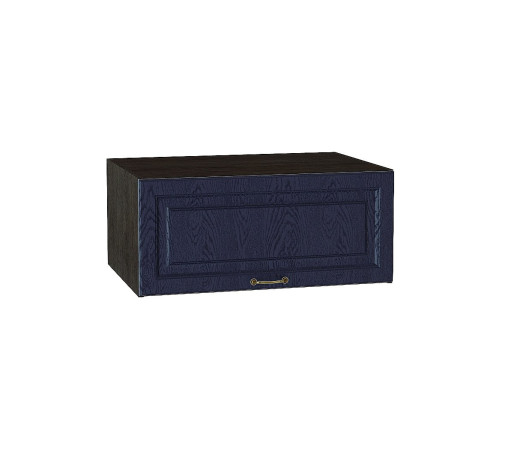 Шкаф верхний горизонтальный глубокий Ницца, цвет: Дуб синий